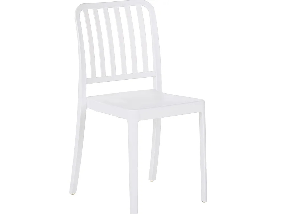 Ulkokalusteet<Beliani Valkoinen 4-Istuttava Ulkoruokailuryhma Sersale