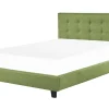 Sängyt<Beliani Vesisanky Kangas Vihrea 180 X 200 Cm La Rochelle