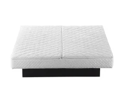 Best Beliani Vesisanky Keinonahka Led-Valo Valkoinen 160 X 200 Cm Avignon