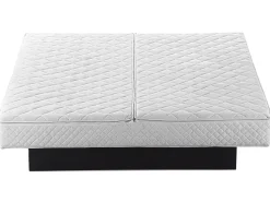 Sängyt<Beliani Vesisanky Keinonahka Musta 180 X 200 Cm Avignon