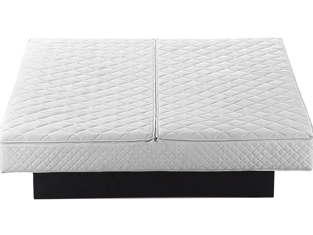 Sängyt<Beliani Vesisanky Keinonahka Musta 180 X 200 Cm Avignon