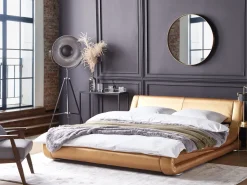 New Beliani Vesisanky Nahka Kulta 180 X 200 Cm Avignon