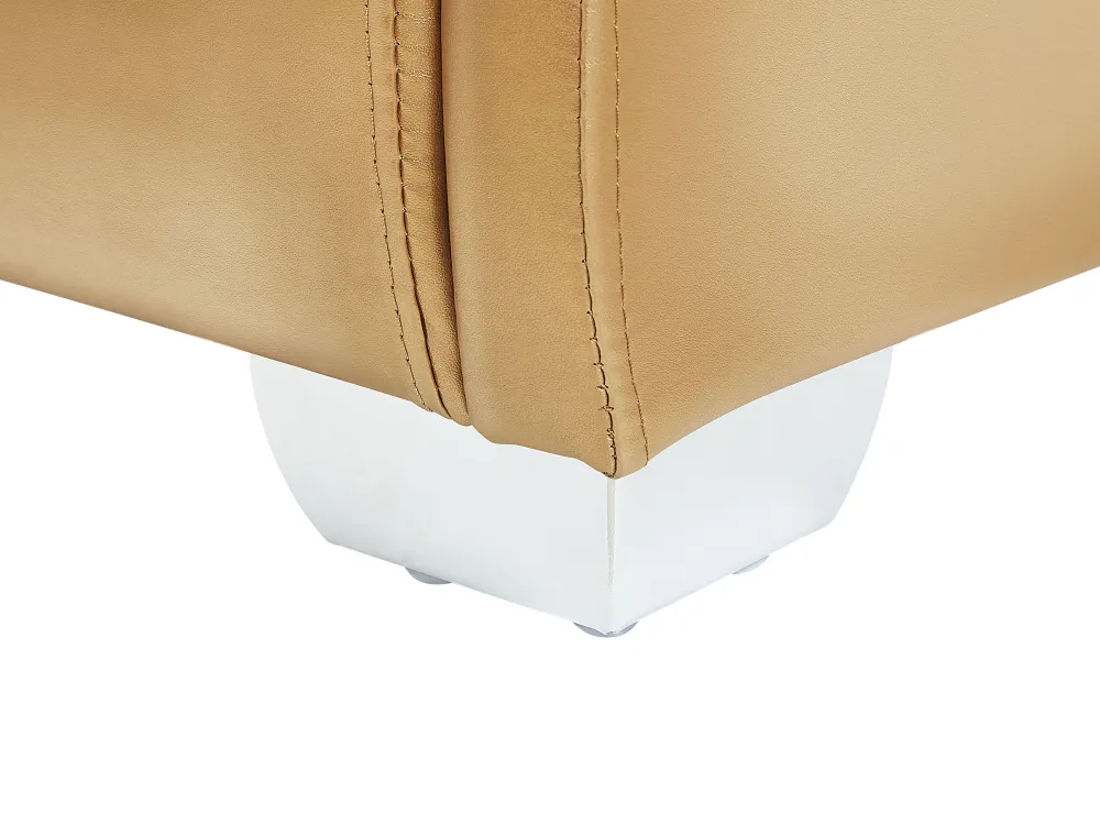 Sängyt<Beliani Vesisanky Nahka Kulta 160 X 200 Cm Paris