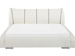 New Beliani Vesisanky Nahka Luonnonvalkoinen 180 X 200 Cm Nantes