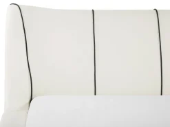 New Beliani Vesisanky Nahka Luonnonvalkoinen 180 X 200 Cm Nantes