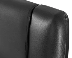 Flash Sale Beliani Vesisanky Nahka Musta 180 X 200 Cm Avignon