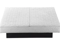 Flash Sale Beliani Vesisanky Nahka Musta 180 X 200 Cm Avignon