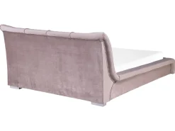 Clearance Beliani Vesisanky Sametti Vaaleanpunainen 160 X 200 Cm Nantes