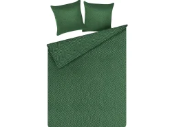 Discount Beliani Vihrea Kohokuvioitu Paivapeittosetti 140 X 210 Cm Babak
