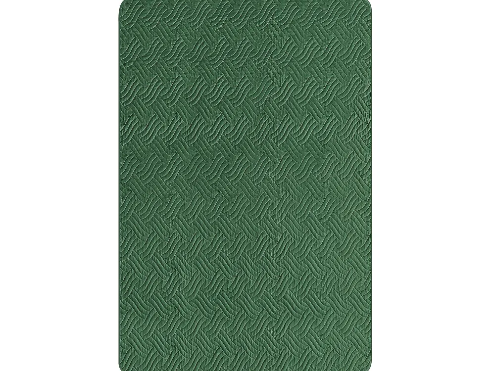 Discount Beliani Vihrea Kohokuvioitu Paivapeittosetti 140 X 210 Cm Babak