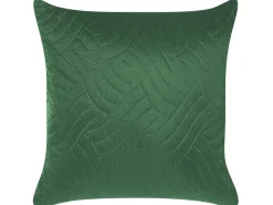 Discount Beliani Vihrea Kohokuvioitu Paivapeittosetti 140 X 210 Cm Babak