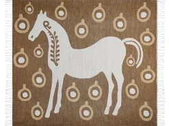 Tekstiilit<Beliani Viltti Akryyli Ruskea/Valkoinen 130 X 170 Cm Siddha