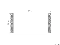 Clearance Beliani Viltti Akryyli Sinivihrea 130 X 170 Cm Paire