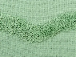 Tekstiilit<Beliani Viltti Puuvilla Vihrea 125 X 150 Cm Khari