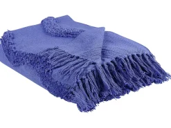 Tekstiilit<Beliani Viltti Puuvilla Violetti 125 X 150 Cm Khari