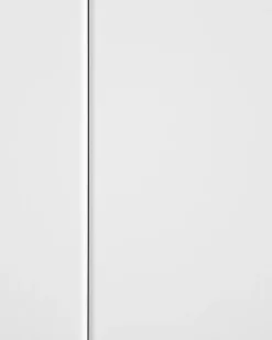 Säilytys<Beliani Vitriinikaappi Teras 3 Ovea 2 Hyllya Valkoinen Newport