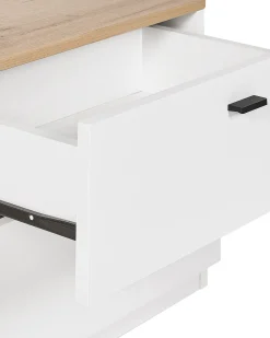 Discount Beliani Yopoyta 2 Laatikkoa Vaalea Puu/Valkoinen Edison