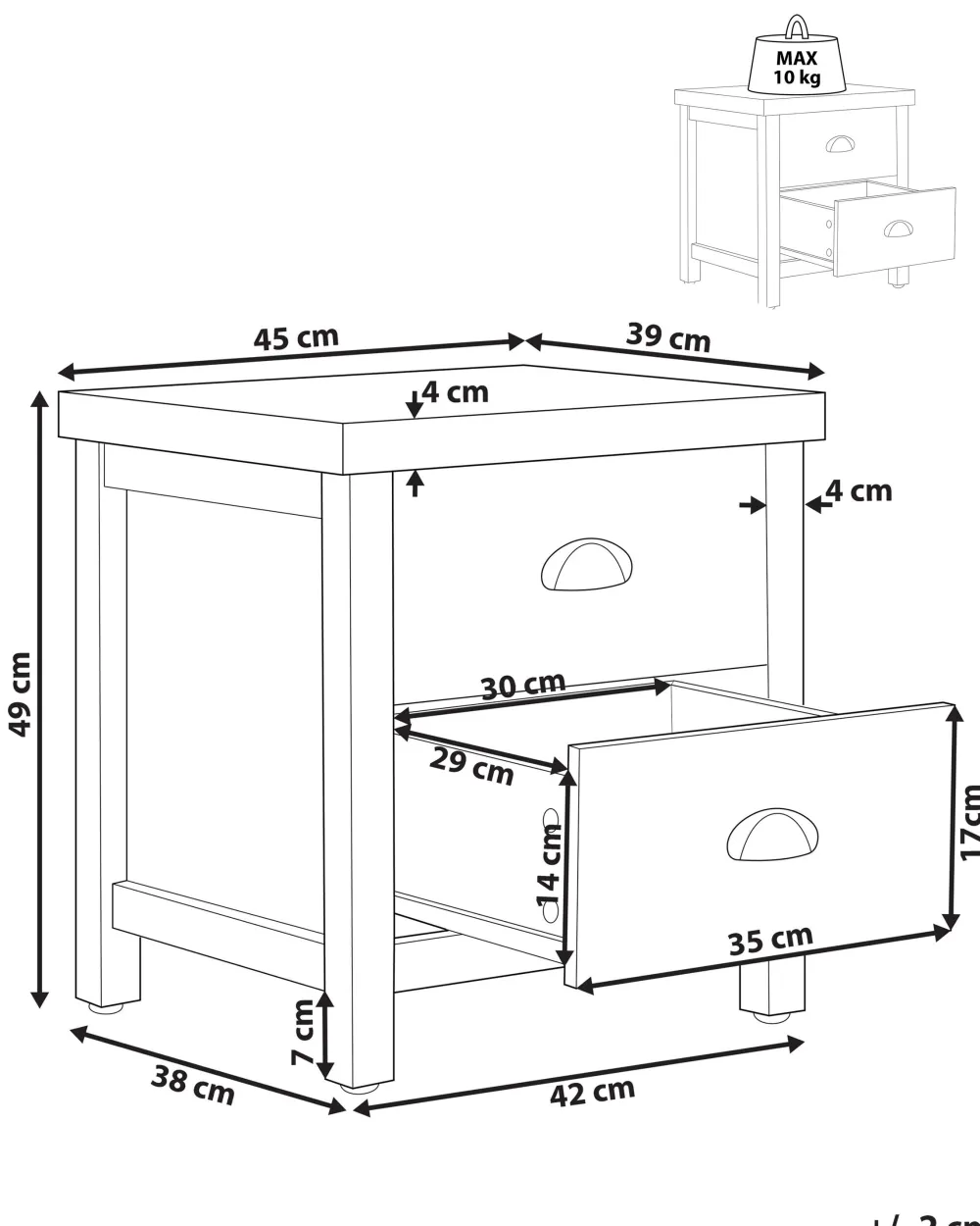 Flash Sale Beliani Yopoyta 2 Laatikkoa Vaaleanharmaa/Vaalea Puu Clio