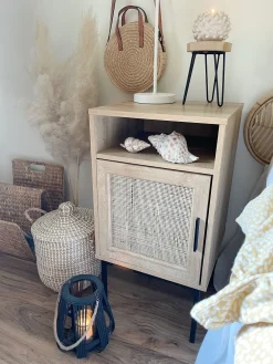 Hot Beliani Yopoyta Kaappi Hylly Vaalea Puu Pasco