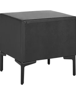 Säilytys<Beliani Yopoyta Keinonahka 2 Laatikkoa Musta Sezanne