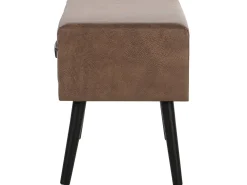 Cheap Beliani Yopoyta Keinonahka Laatikko Ruskea Eurostar