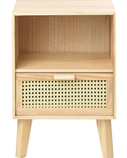 Säilytys<Beliani Yopoyta Keisaripuu Laatikko Hylly Vaalea Puu Seney