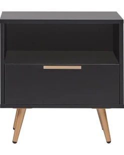 Säilytys<Beliani Yopoyta Laatikko Hylly Musta Indio