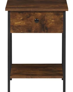 Cheap Beliani Yopoyta Laatikko Hylly Tumma Puu/Musta Vester