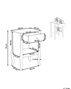 Säilytys<Beliani Yopoyta Laatikko Hylly Valkoinen Lane