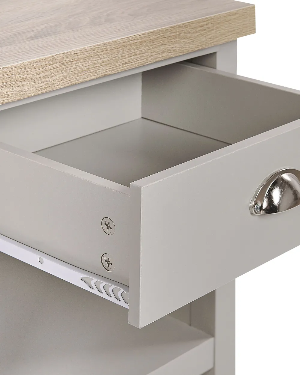 Säilytys<Beliani Yopoyta Laatikko Vaaleanharmaa/Vaalea Puu Clio