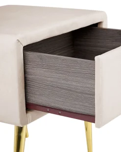 Cheap Beliani Yopoyta Sametti Laatikko Vaalea Beige Flayat