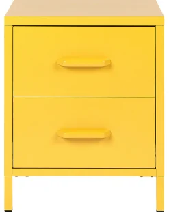 Store Beliani Yopoyta Teras 2 Laatikkoa Keltainen Malavi