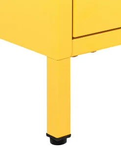 Store Beliani Yopoyta Teras 2 Laatikkoa Keltainen Malavi