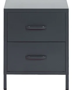 New Beliani Yopoyta Teras 2 Laatikkoa Tummanharmaa Malavi