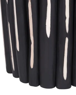 Säilytys<Beliani Yopoyta Tiikki Musta/Vaalea Puu Altata