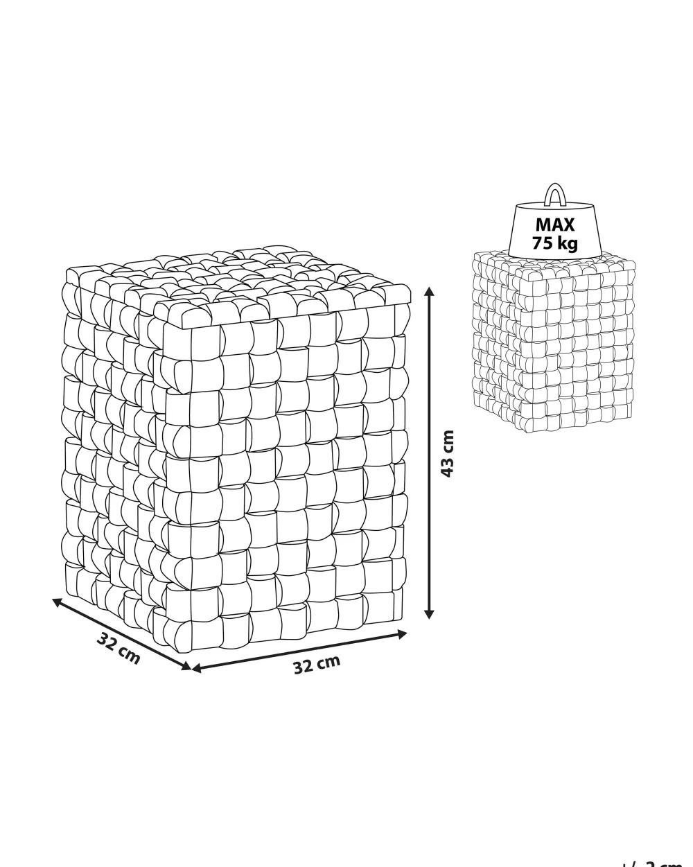 Pöydät<Beliani Yopoyta Tiikki Vaalea Puu Cajeme