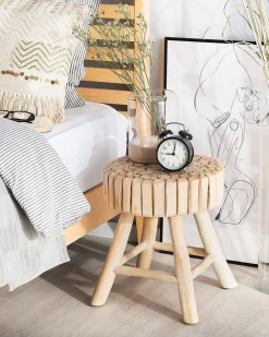 Säilytys<Beliani Yopoyta Tiikki Vaalea Puu Nampa